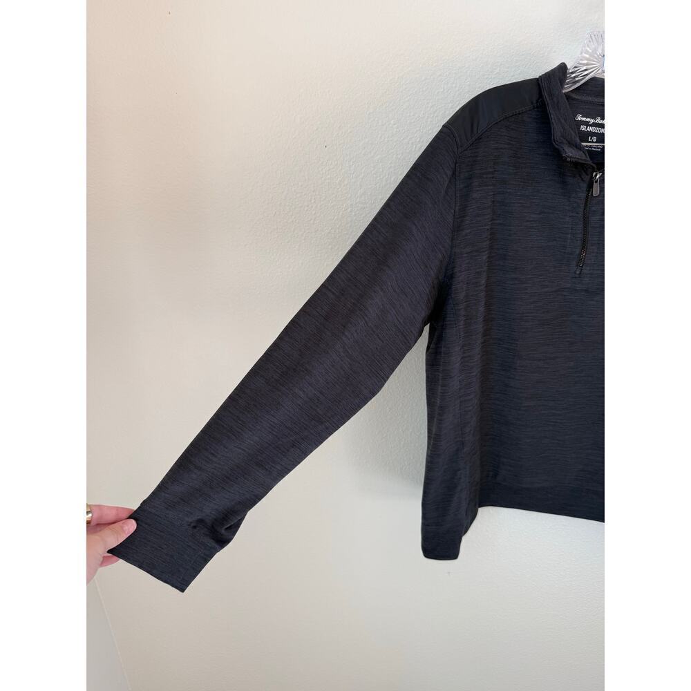Tommy Bahama Islandzone Quarter Zip Gray Size Large - Picture 7 of 8